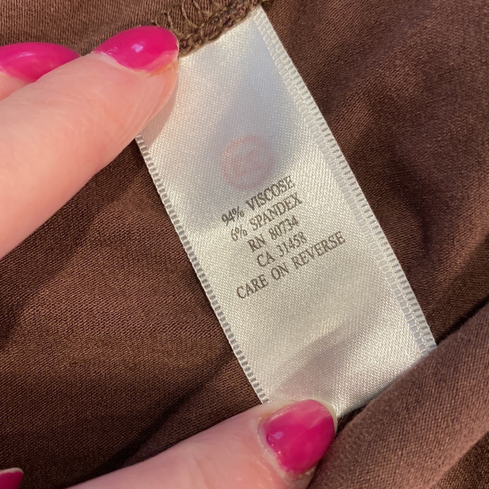 BCBGMAXAZRIA Small Petite Brown Dress With Other Colors - Picture 16 of 17